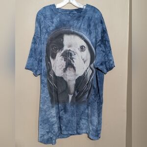 The Mountain DJ Manny Frenchie Dog Puppy Tee Sz 2XL
